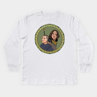 The Monkey King and Tripitaka Kids Long Sleeve T-Shirt